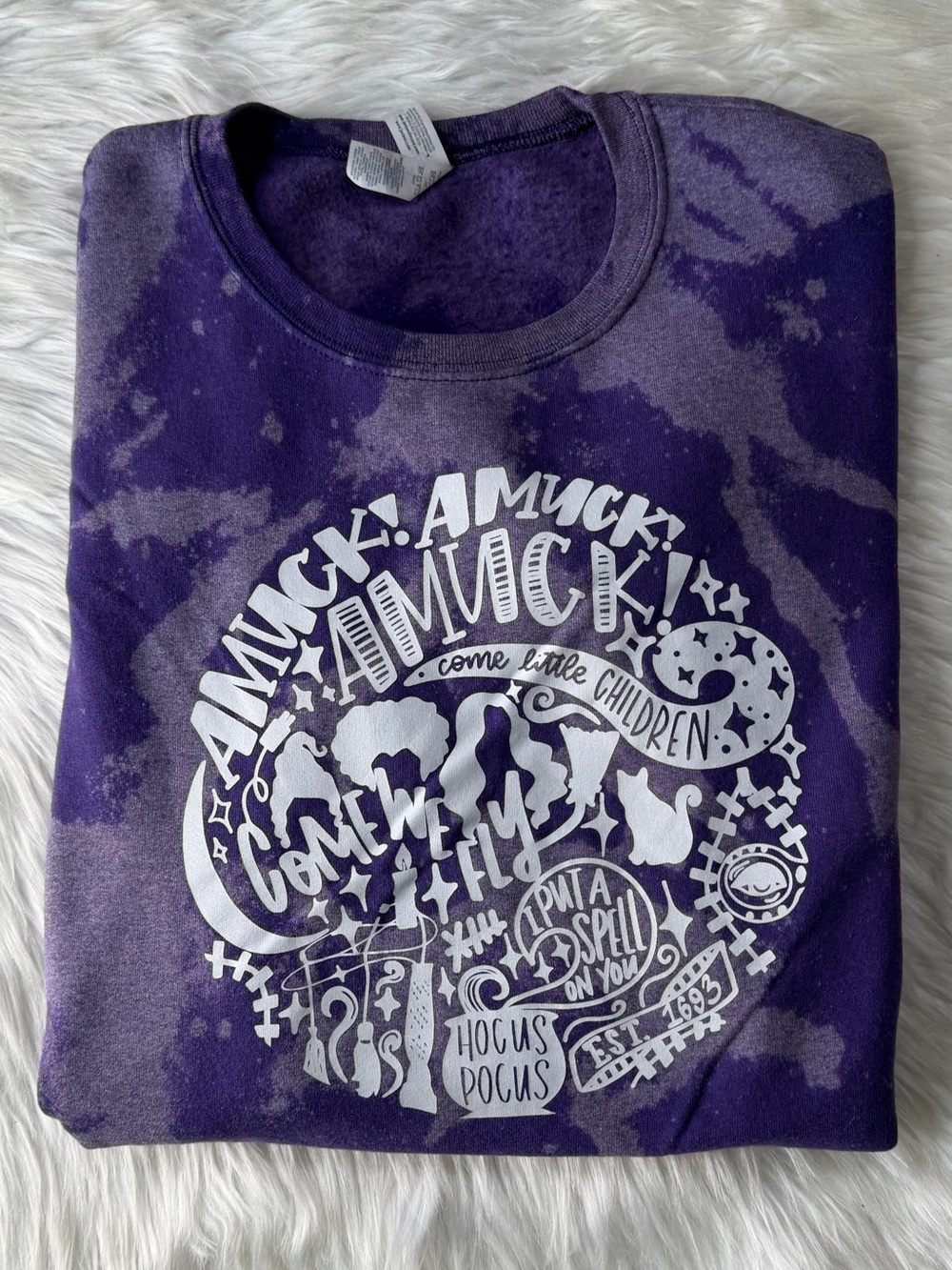 Hocus Pocus Acid Washed Sweatshirt